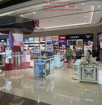 Duty Free Shop uchun parfyumeriya do'koni peshtaxtasi dizayni
