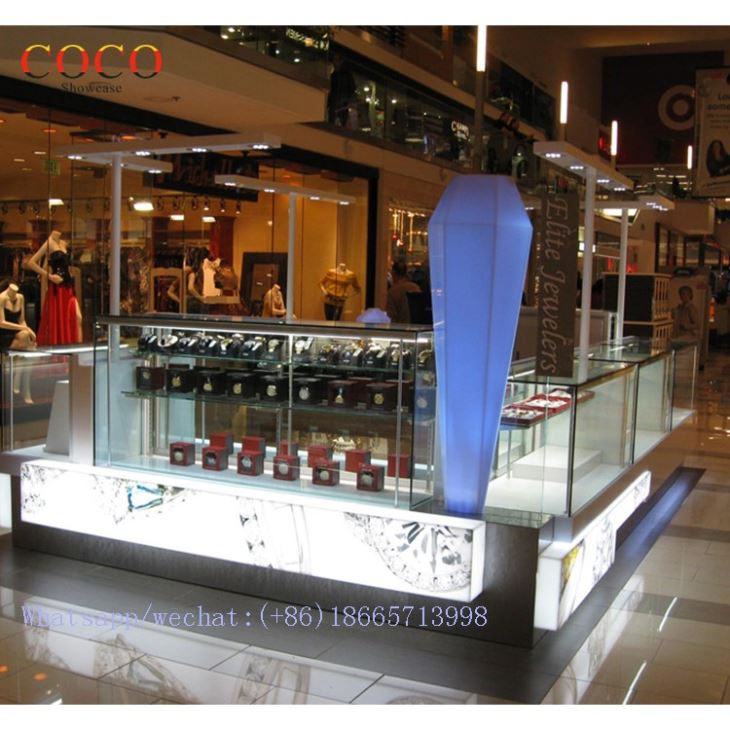 Commercial Furniture Kiosk Design For Jewelry Display In Shopping Mall
