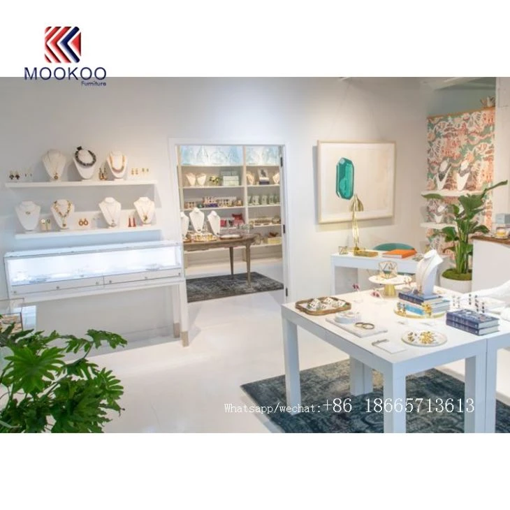 High End Customized Jewelry Showcase Jewelry Display Furniture For Sale