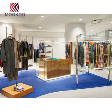Zamonaviy kiyim-kechak salonining dizayni